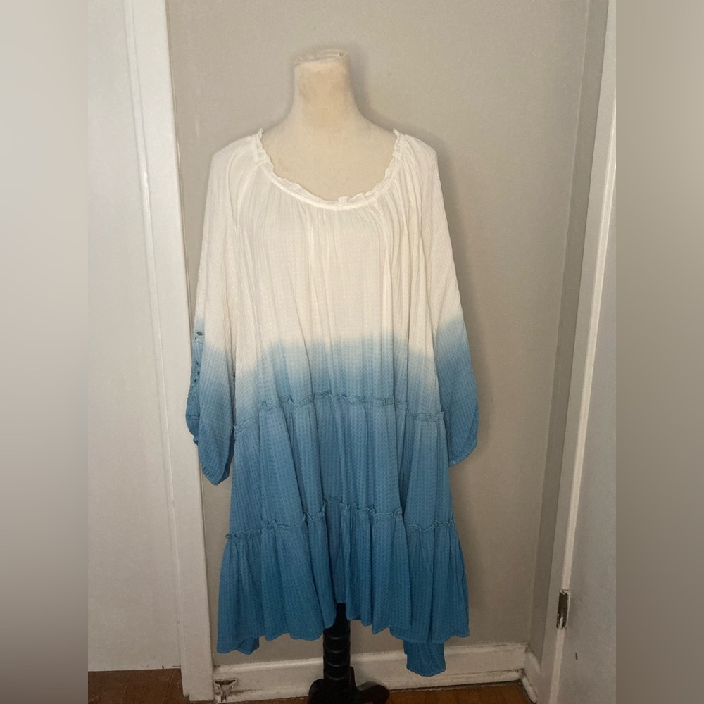 Aveology Blue and White Tunic